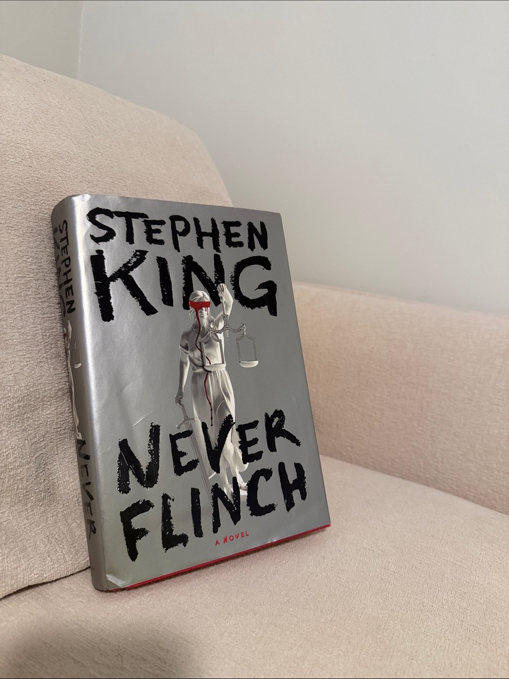Stephen King Never Flinch Hardcover - Silver